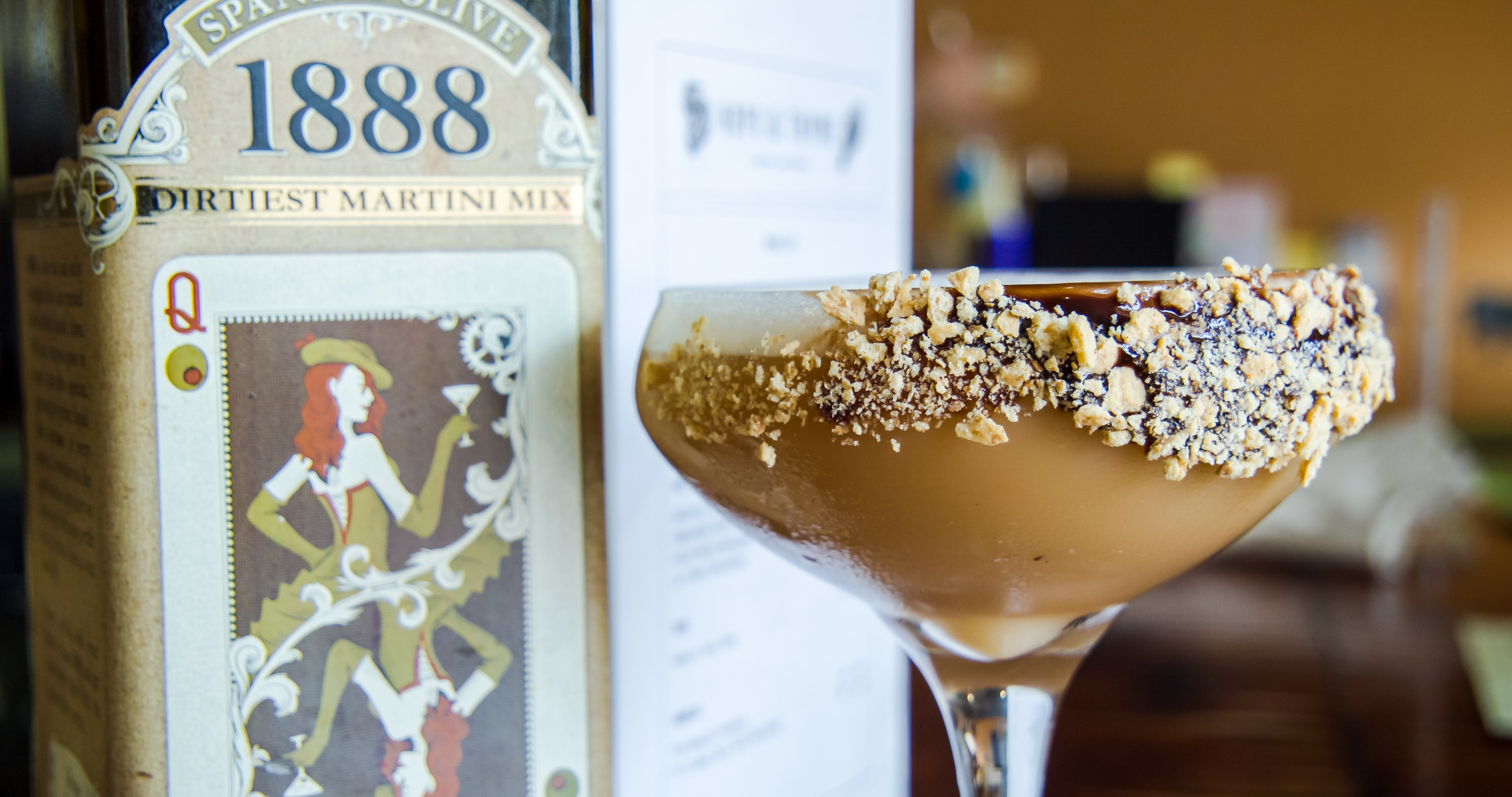 Chocolate-colored Drink